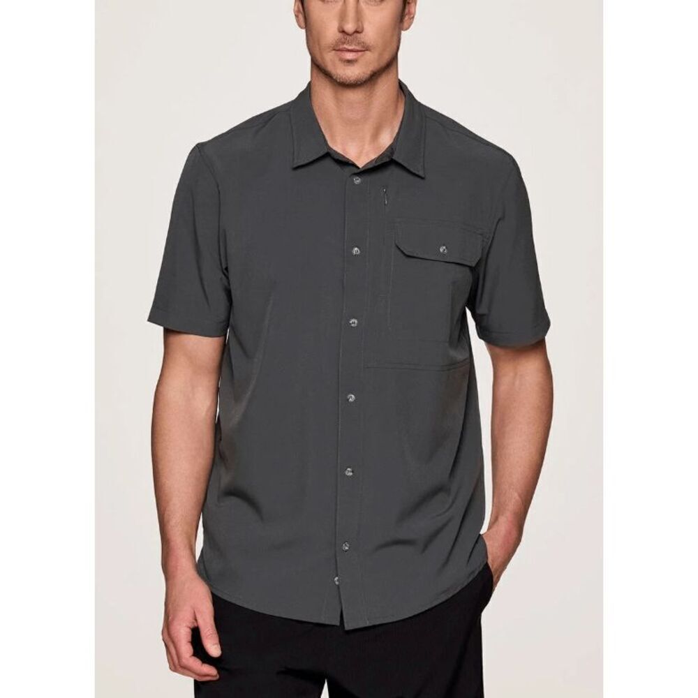 Avalanche Men's Woven Guide Hiking Shirt Charcoal L